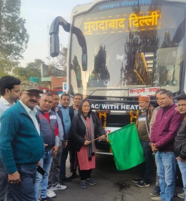 हल्द्वानी से जयपुर के लिए शुरू हुई पहली AC बस, जानिए कितना लगेगा किराया और क्या है समय।