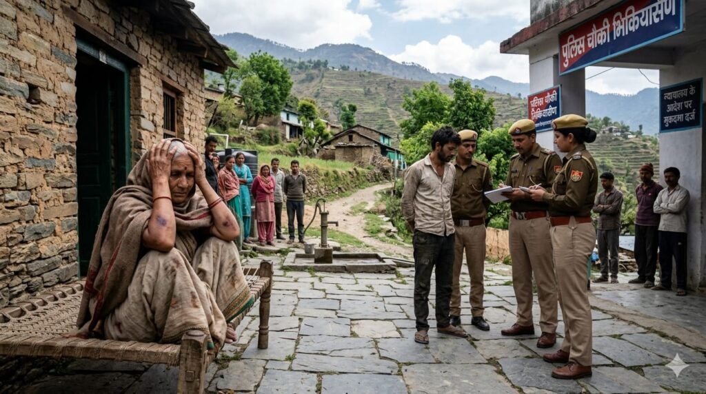 भिकियासैण में नशे के आदी बेटों ने मां के साथ की मारपीट, लूटे 10 हजार, कोर्ट के आदेश पर मुकदमा दर्ज।