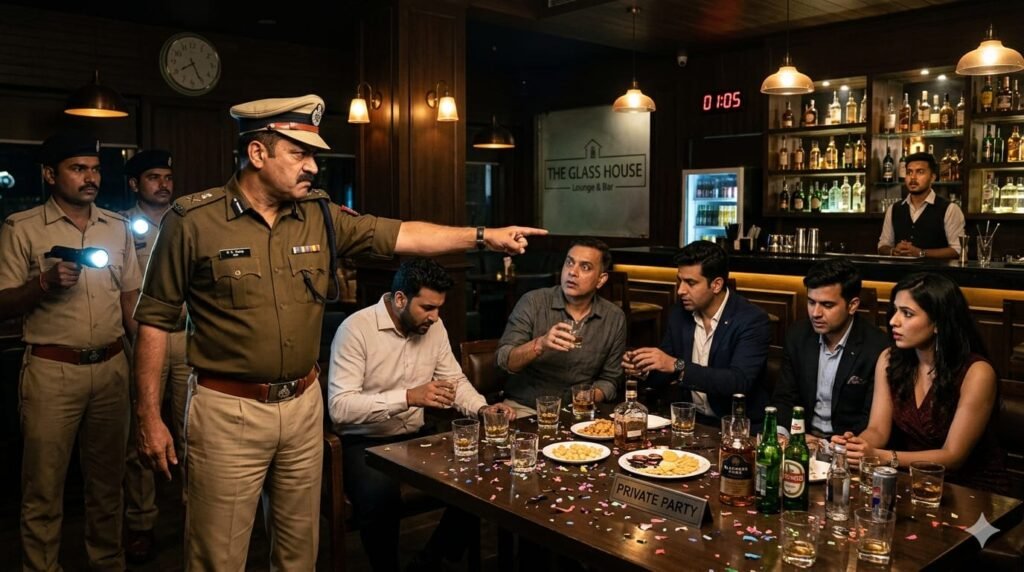 उत्तराखंड गजब है : बार बंद कराने पहुंची पुलिस तो अंदर मित्रो के साथ पार्टी करते मिले आईजी, रात एक बजे एसएसपी ने बंद करवाया बार।