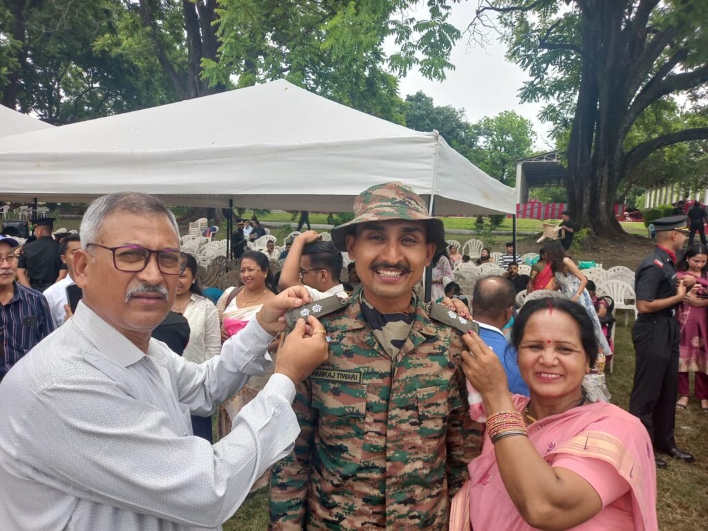 रानीखेत के पंकज तिवारी बने सेना में लेफ्टिनेंट, परिवार में पुलिस और सेना का रहा है लम्बा इतिहास।
