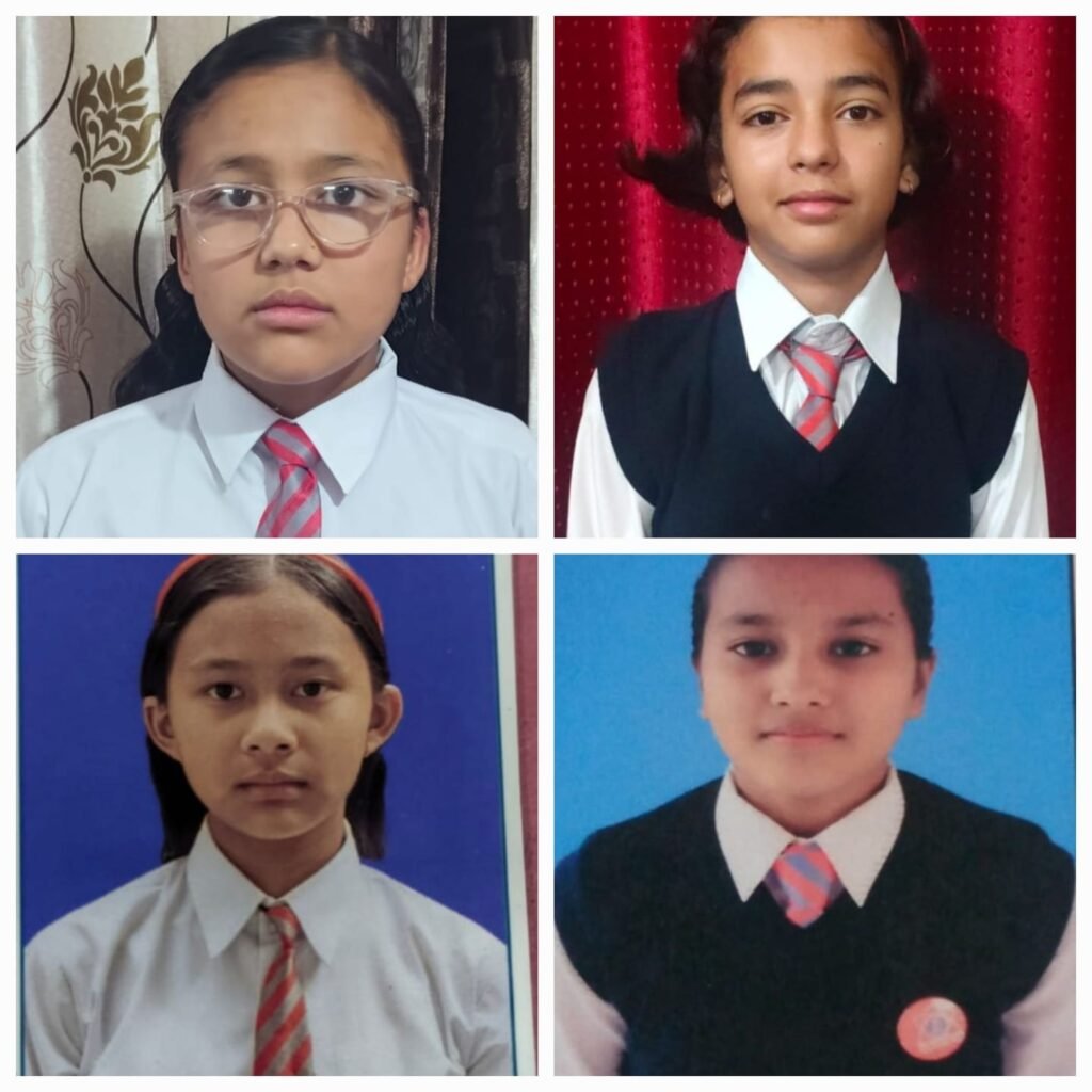 आर्मी पब्लिक स्कूल रानीखेत की चार छात्राओं का उदियमान उन्नयन खिलाड़ी योजना, विद्यालय परिवार ने जताई ख़ुशी।