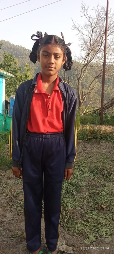 राजकीय जूनियर हाईस्कूल गाड़ी की छात्रा लक्ष्मी मेहरा का उदीयमान खिलाड़ी उन्नयन छात्रवृत्ति योजना में दूसरी बार चयन।